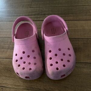 Girls crocs size 11 pink